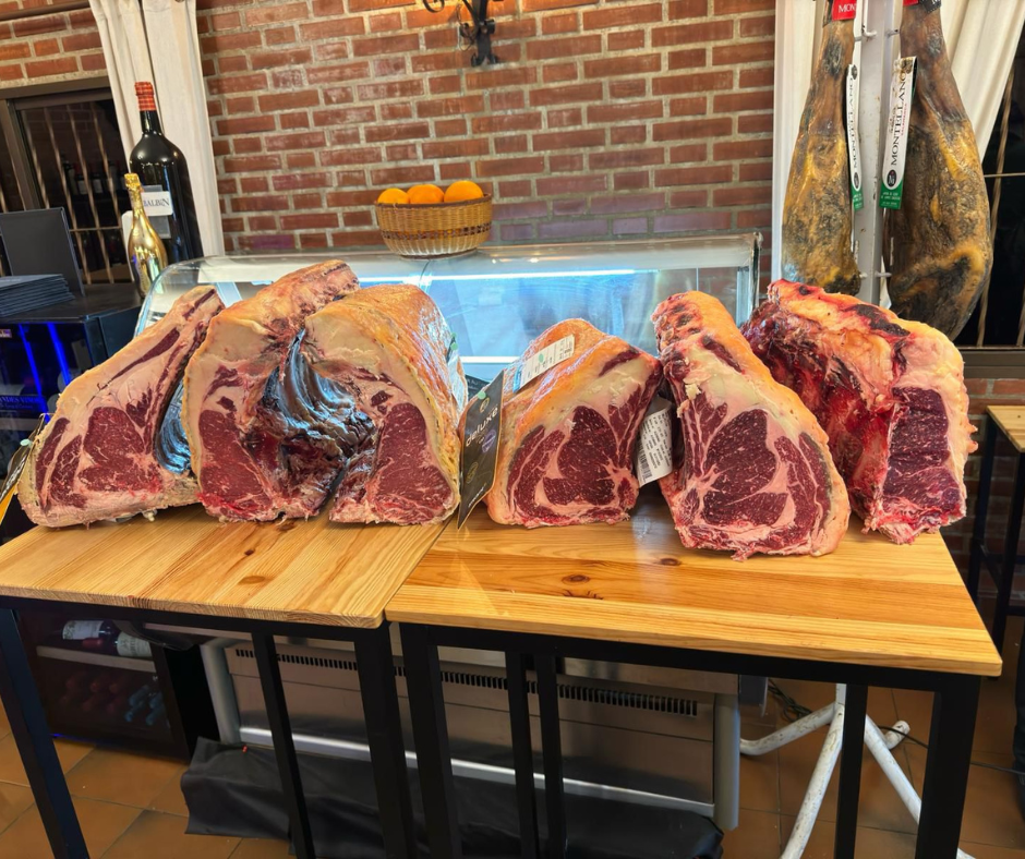 Cortes de carne de Restaurante Torre de vega